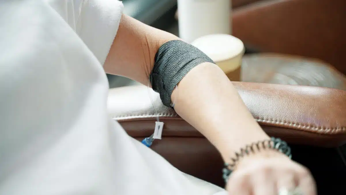 IV Drip in arm
